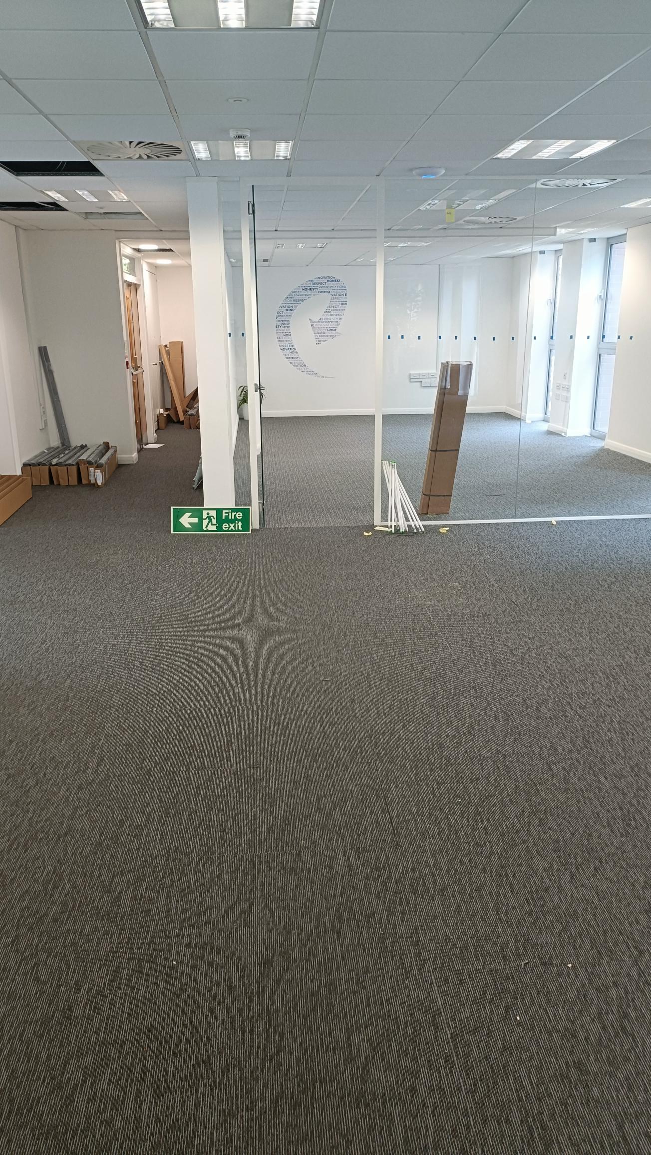 Carpet tile project completed for Woodlands Transport Carpet tiles installed to office in Chelmsford